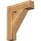 Ekena Millwork Traditional Block Rough Sawn Bracket, Western Red Cedar, 6"W x 26"D x 30"H BKT06X26X30TRA05RWR - alternate 1